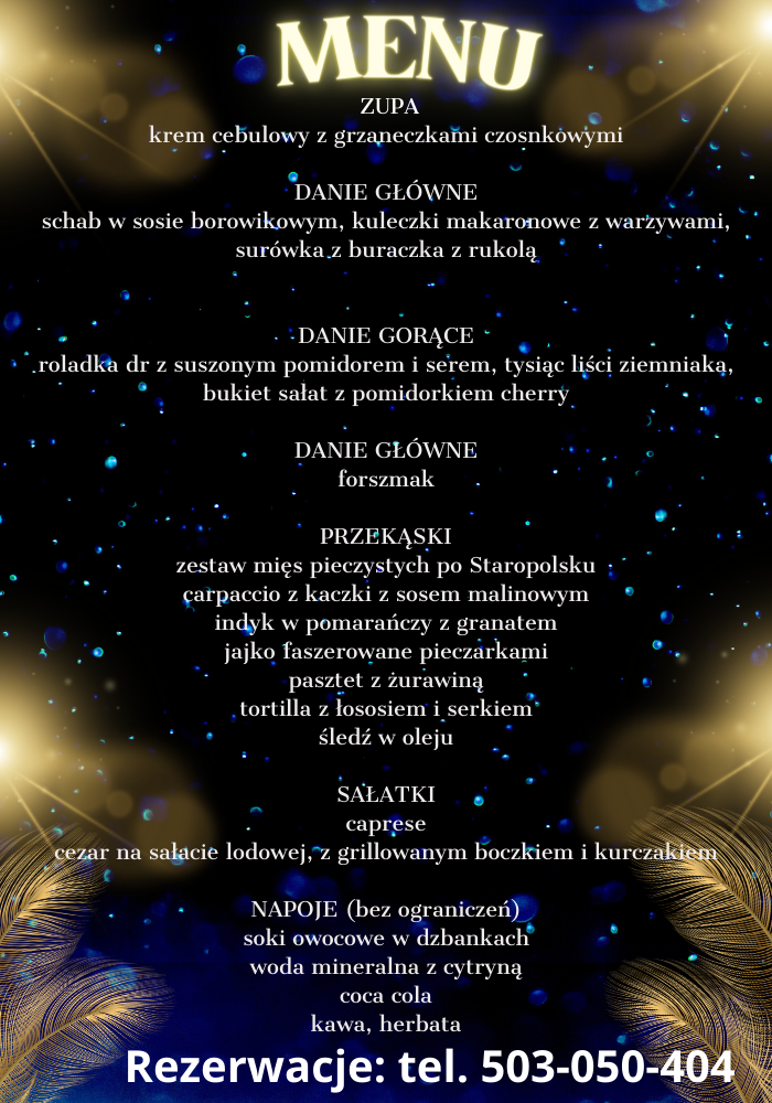 dancing ostatkowy-menu