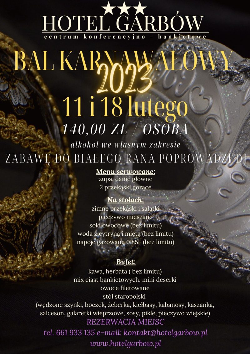 Bal karnawałowy2023- hotelGARBOW